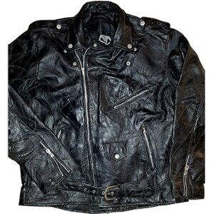 XL Genuine Leather Motorcycle Jacket